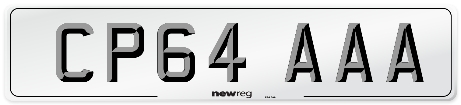 CP64 AAA Number Plate from New Reg